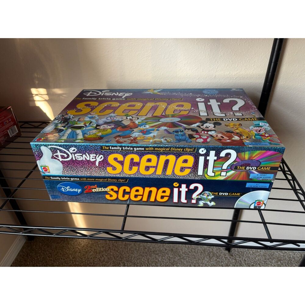 Disney Scene It Bundle 1st & 2nd Edition 2004/2007 Complete DVD Games